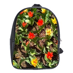 Tulips In April School Bag (xl) by Riverwoman