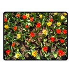 Tulips in April Double Sided Fleece Blanket (Small)  45 x34  Blanket Back