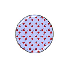 Kawaii Cherries Blue Pattern Hat Clip Ball Marker (10 Pack) by snowwhitegirl