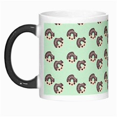 Kawaii Dougnut Green Pattern Morph Mugs by snowwhitegirl