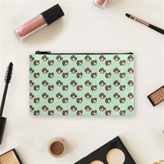 Kawaii Dougnut Green Pattern Cosmetic Bag (small) by snowwhitegirl