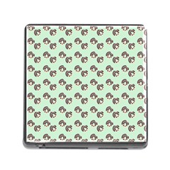 Kawaii Dougnut Green Pattern Memory Card Reader (square 5 Slot) by snowwhitegirl