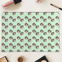 Kawaii Dougnut Green Pattern Cosmetic Bag (xxl) by snowwhitegirl