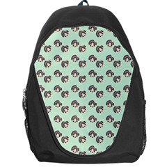 Kawaii Dougnut Green Pattern Backpack Bag by snowwhitegirl