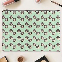 Kawaii Dougnut Green Pattern Cosmetic Bag (xxxl) by snowwhitegirl