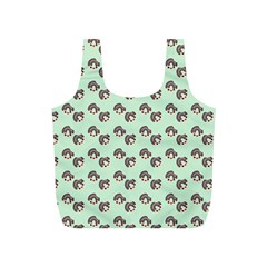 Kawaii Dougnut Green Pattern Full Print Recycle Bag (s) by snowwhitegirl