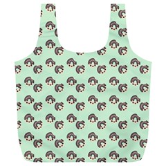 Kawaii Dougnut Green Pattern Full Print Recycle Bag (xl) by snowwhitegirl