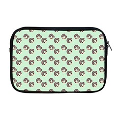 Kawaii Dougnut Green Pattern Apple Macbook Pro 17  Zipper Case by snowwhitegirl