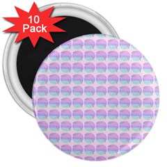 Umbrella Mandala Pattern 3  Magnets (10 pack) 