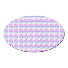 Umbrella Mandala Pattern Oval Magnet by snowwhitegirl