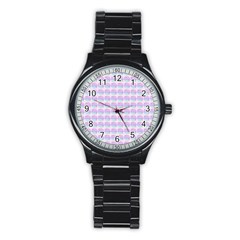 Umbrella Mandala Pattern Stainless Steel Round Watch