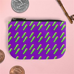 Ice Freeze Purple Pattern Mini Coin Purse by snowwhitegirl