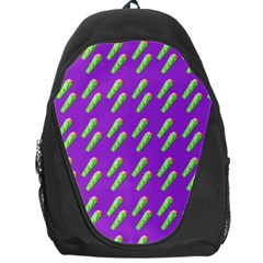 Ice Freeze Purple Pattern Backpack Bag by snowwhitegirl