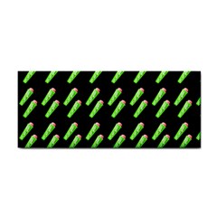 Ice Freeze Black Pattern Hand Towel by snowwhitegirl