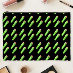 Ice Freeze Black Pattern Cosmetic Bag (xxxl) by snowwhitegirl