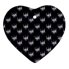 Forest Girl Gradient Black Ornament (heart) by snowwhitegirl