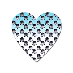 Forest Girl Gradient Blue Heart Magnet by snowwhitegirl