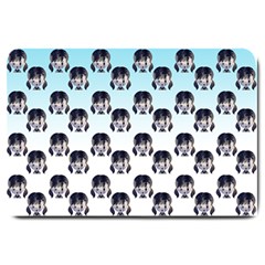 Forest Girl Gradient Blue Large Doormat  by snowwhitegirl