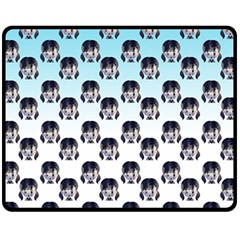 Forest Girl Gradient Blue Fleece Blanket (medium)  by snowwhitegirl