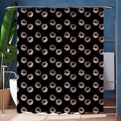 Kawaii Dougnut Black Pattern Shower Curtain 60  X 72  (medium)  by snowwhitegirl