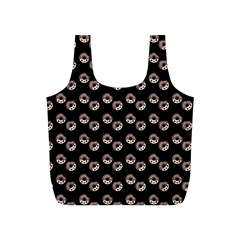 Kawaii Dougnut Black Pattern Full Print Recycle Bag (s)