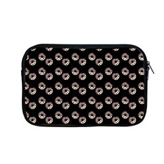 Kawaii Dougnut Black Pattern Apple Macbook Pro 13  Zipper Case by snowwhitegirl