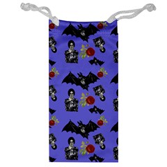 Goth Bat Floral Jewelry Bag by snowwhitegirl