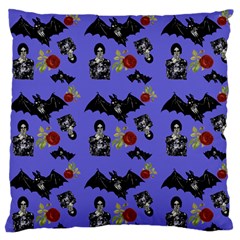 Goth Bat Floral Standard Flano Cushion Case (one Side) by snowwhitegirl