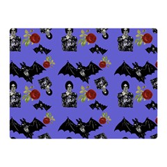 Goth Bat Floral Double Sided Flano Blanket (mini)  by snowwhitegirl