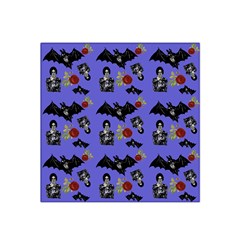 Goth Bat Floral Satin Bandana Scarf by snowwhitegirl