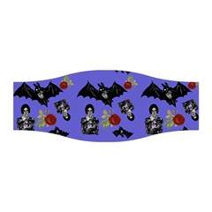 Goth Bat Floral Stretchable Headband by snowwhitegirl