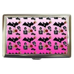 Pink Gradient Bat Pattern Cigarette Money Case by snowwhitegirl