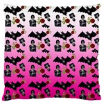 Pink Gradient Bat Pattern Standard Flano Cushion Case (One Side) Front