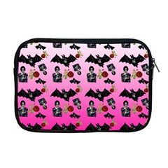 Pink Gradient Bat Pattern Apple Macbook Pro 17  Zipper Case by snowwhitegirl