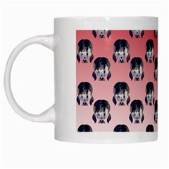 Forest Girl Gradient Red White Mugs by snowwhitegirl