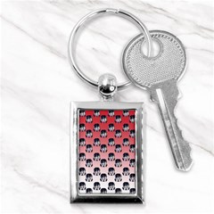 Forest Girl Gradient Red Key Chain (rectangle) by snowwhitegirl