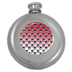 Forest Girl Gradient Red Round Hip Flask (5 Oz) by snowwhitegirl