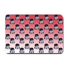 Forest Girl Gradient Red Small Doormat  by snowwhitegirl