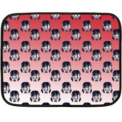 Forest Girl Gradient Red Fleece Blanket (mini) by snowwhitegirl