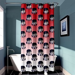 Forest Girl Gradient Red Shower Curtain 36  X 72  (stall)  by snowwhitegirl