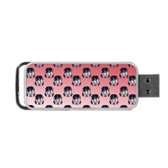 Forest Girl Gradient Red Portable Usb Flash (two Sides) by snowwhitegirl