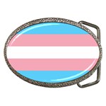 Transgender Pride Flag Belt Buckles Front