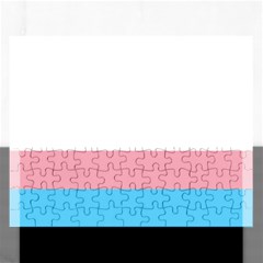 Transgender Pride Flag Rectangular Jigsaw Puzzl by lgbtnation