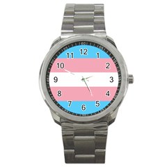 Transgender Pride Flag Sport Metal Watch by lgbtnation