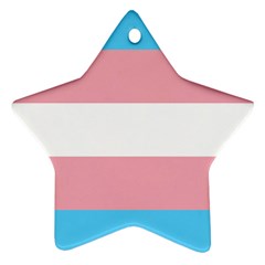 Transgender Pride Flag Star Ornament (two Sides) by lgbtnation