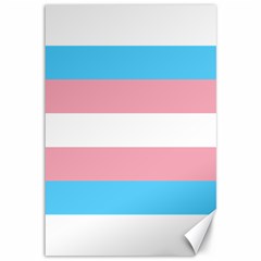 Transgender Pride Flag Canvas 12  X 18  by lgbtnation