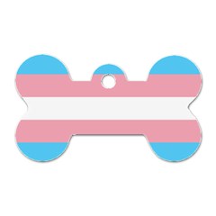 Transgender Pride Flag Dog Tag Bone (one Side) by lgbtnation