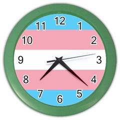 Transgender Pride Flag Color Wall Clock by lgbtnation