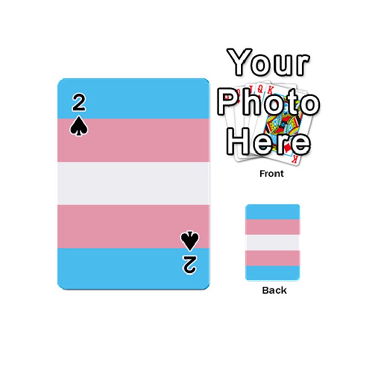 Transgender Pride Flag Playing Cards 54 Designs (Mini)