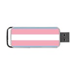 Transgender Pride Flag Portable USB Flash (Two Sides) Back